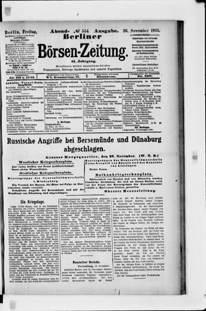 Berliner Börsen-Zeitung vom 26.11.1915