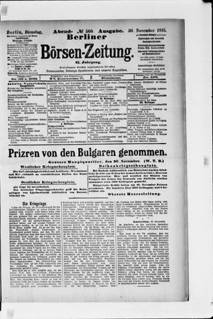Berliner Börsen-Zeitung vom 30.11.1915