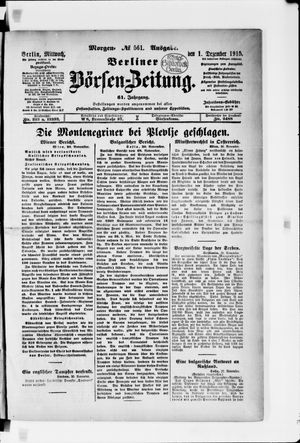Berliner Börsen-Zeitung vom 01.12.1915