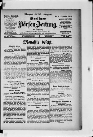 Berliner Börsen-Zeitung on Dec 4, 1915