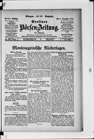 Berliner Börsen-Zeitung vom 05.12.1915