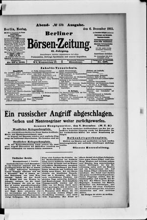 Berliner Börsen-Zeitung vom 06.12.1915