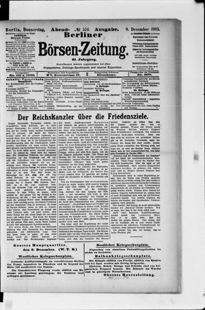 Berliner Börsen-Zeitung vom 09.12.1915