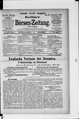 Berliner Börsen-Zeitung vom 10.12.1915