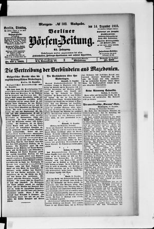 Berliner Börsen-Zeitung vom 14.12.1915