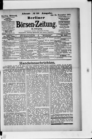 Berliner Börsen-Zeitung on Dec 15, 1915