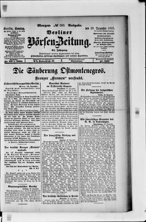 Berliner Börsen-Zeitung vom 19.12.1915