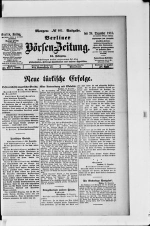 Berliner Börsen-Zeitung vom 24.12.1915
