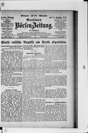 Berliner Börsen-Zeitung on Dec 29, 1915