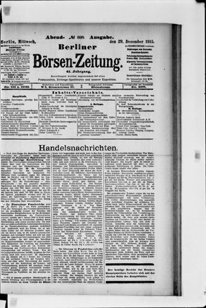 Berliner Börsen-Zeitung vom 29.12.1915