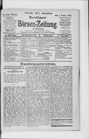 Berliner Börsen-Zeitung vom 03.01.1916