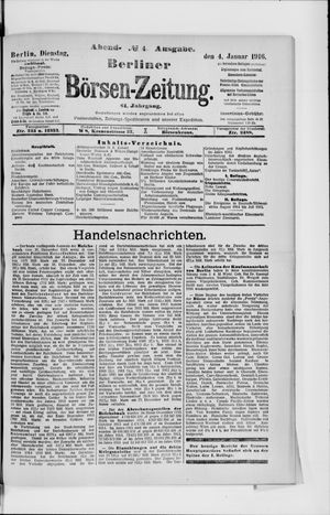 Berliner Börsen-Zeitung on Jan 4, 1916