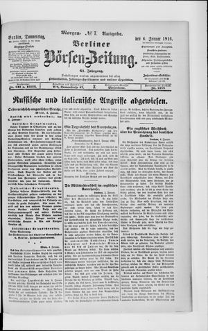 Berliner Börsen-Zeitung vom 06.01.1916