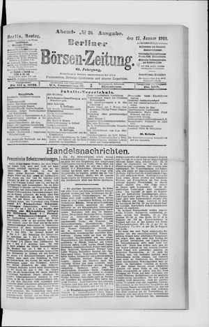 Berliner Börsen-Zeitung on Jan 17, 1916