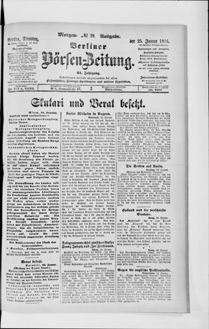 Berliner Börsen-Zeitung vom 25.01.1916