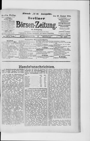 Berliner Börsen-Zeitung vom 28.01.1916