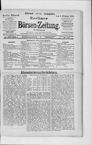 Berliner Börsen-Zeitung vom 02.02.1916