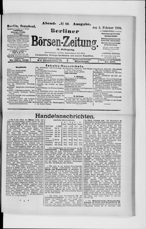 Berliner Börsen-Zeitung vom 05.02.1916