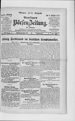 Berliner Börsen-Zeitung vom 09.02.1916