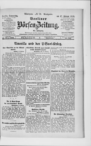 Berliner Börsen-Zeitung vom 17.02.1916