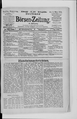 Berliner Börsen-Zeitung vom 02.03.1916