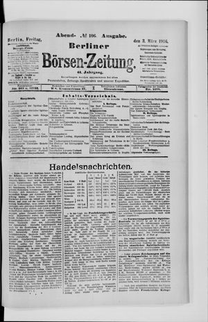 Berliner Börsen-Zeitung vom 03.03.1916