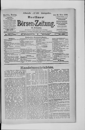 Berliner Börsen-Zeitung vom 13.03.1916