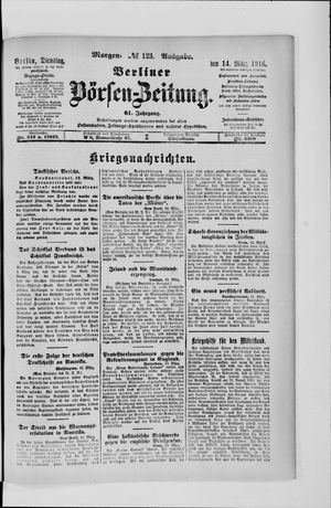 Berliner Börsen-Zeitung vom 14.03.1916