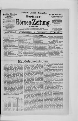 Berliner Börsen-Zeitung vom 14.03.1916