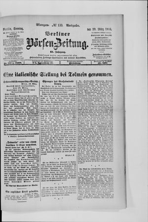 Berliner Börsen-Zeitung vom 19.03.1916