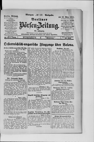 Berliner Börsen-Zeitung vom 22.03.1916