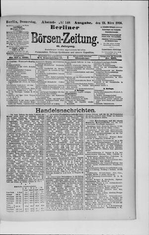 Berliner Börsen-Zeitung vom 23.03.1916