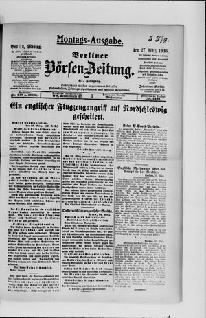 Berliner Börsen-Zeitung vom 27.03.1916