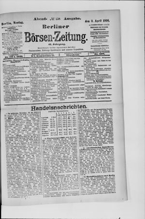 Berliner Börsen-Zeitung vom 03.04.1916