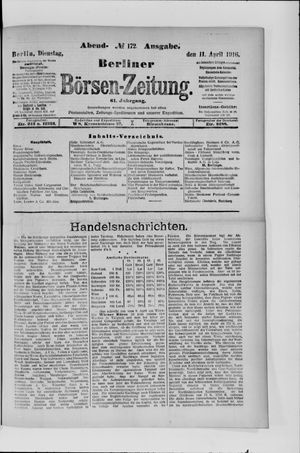 Berliner Börsen-Zeitung vom 11.04.1916
