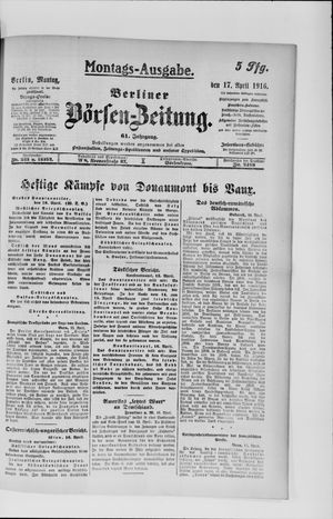 Berliner Börsen-Zeitung vom 17.04.1916