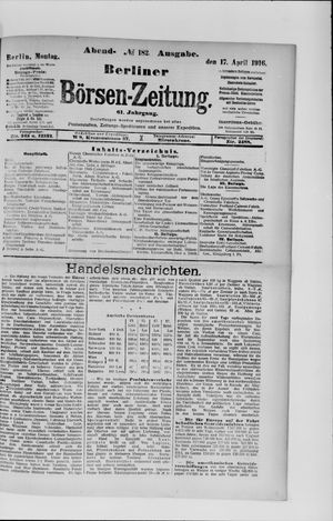 Berliner Börsen-Zeitung vom 17.04.1916