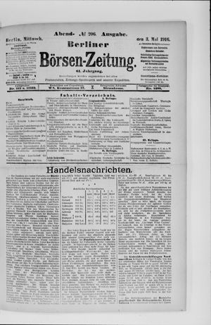Berliner Börsen-Zeitung vom 03.05.1916