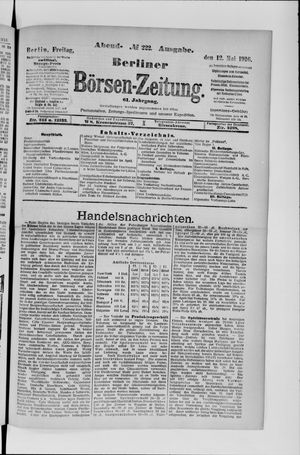 Berliner Börsen-Zeitung vom 12.05.1916