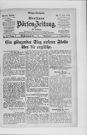 Berliner Börsen-Zeitung vom 02.06.1916