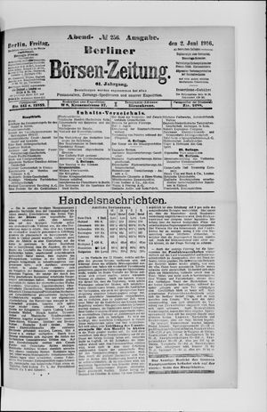 Berliner Börsen-Zeitung vom 02.06.1916
