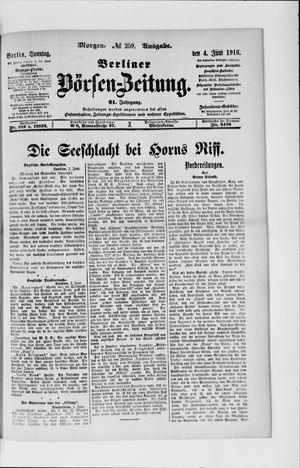 Berliner Börsen-Zeitung vom 04.06.1916