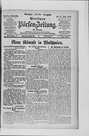 Berliner Börsen-Zeitung vom 17.06.1916