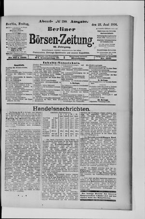 Berliner Börsen-Zeitung vom 23.06.1916