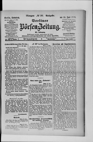 Berliner Börsen-Zeitung vom 24.06.1916
