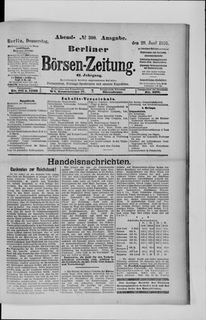 Berliner Börsen-Zeitung vom 29.06.1916
