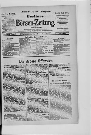 Berliner Börsen-Zeitung vom 03.07.1916