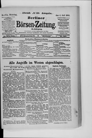 Berliner Börsen-Zeitung vom 04.07.1916