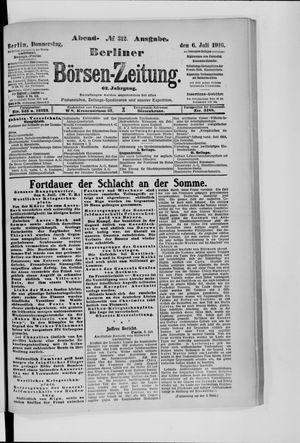 Berliner Börsen-Zeitung vom 06.07.1916