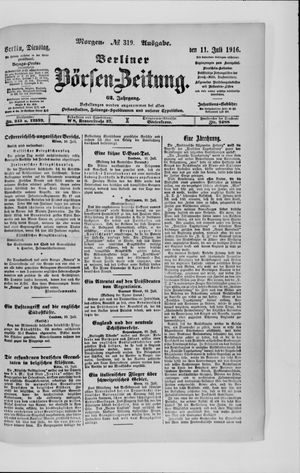 Berliner Börsen-Zeitung vom 11.07.1916